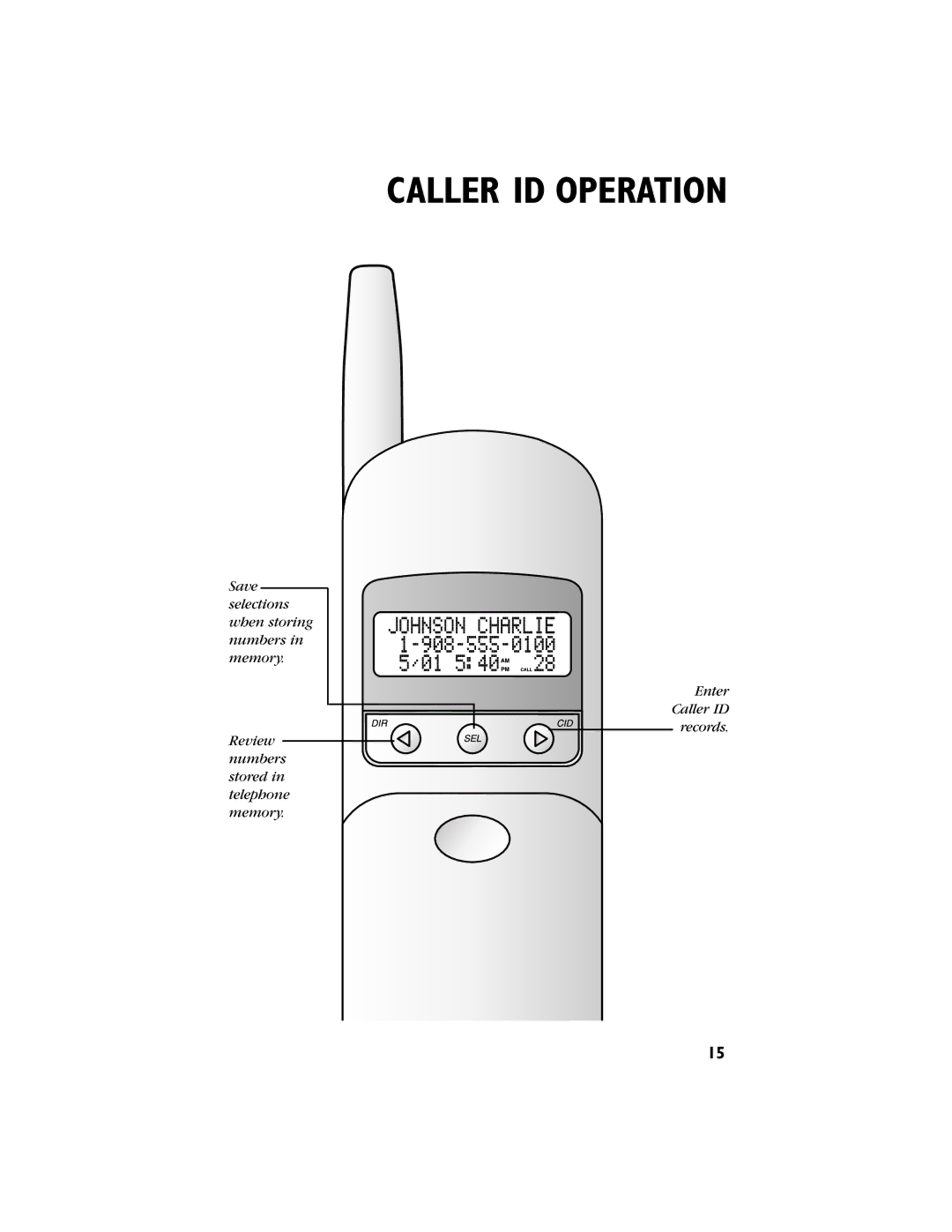 AT&T 9230 user manual Caller ID Operation 