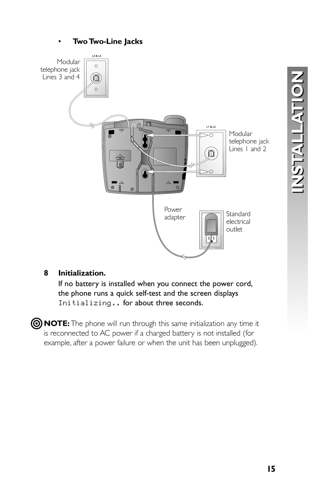 AT&T 945 user manual Two Two-Line Jacks 