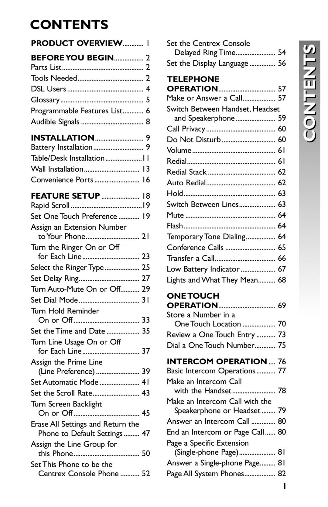 AT&T 945 user manual Contents 