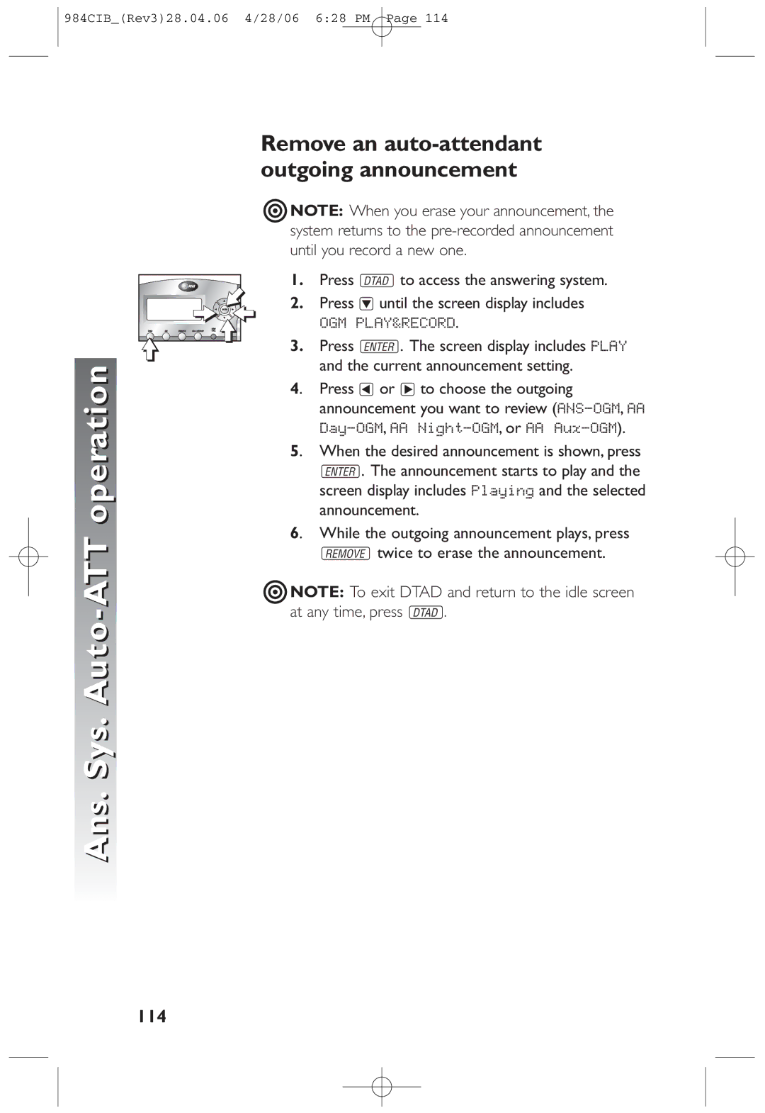 AT&T 984 user manual 114 