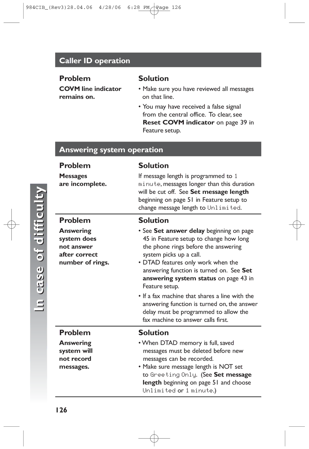 AT&T 984 user manual 126 