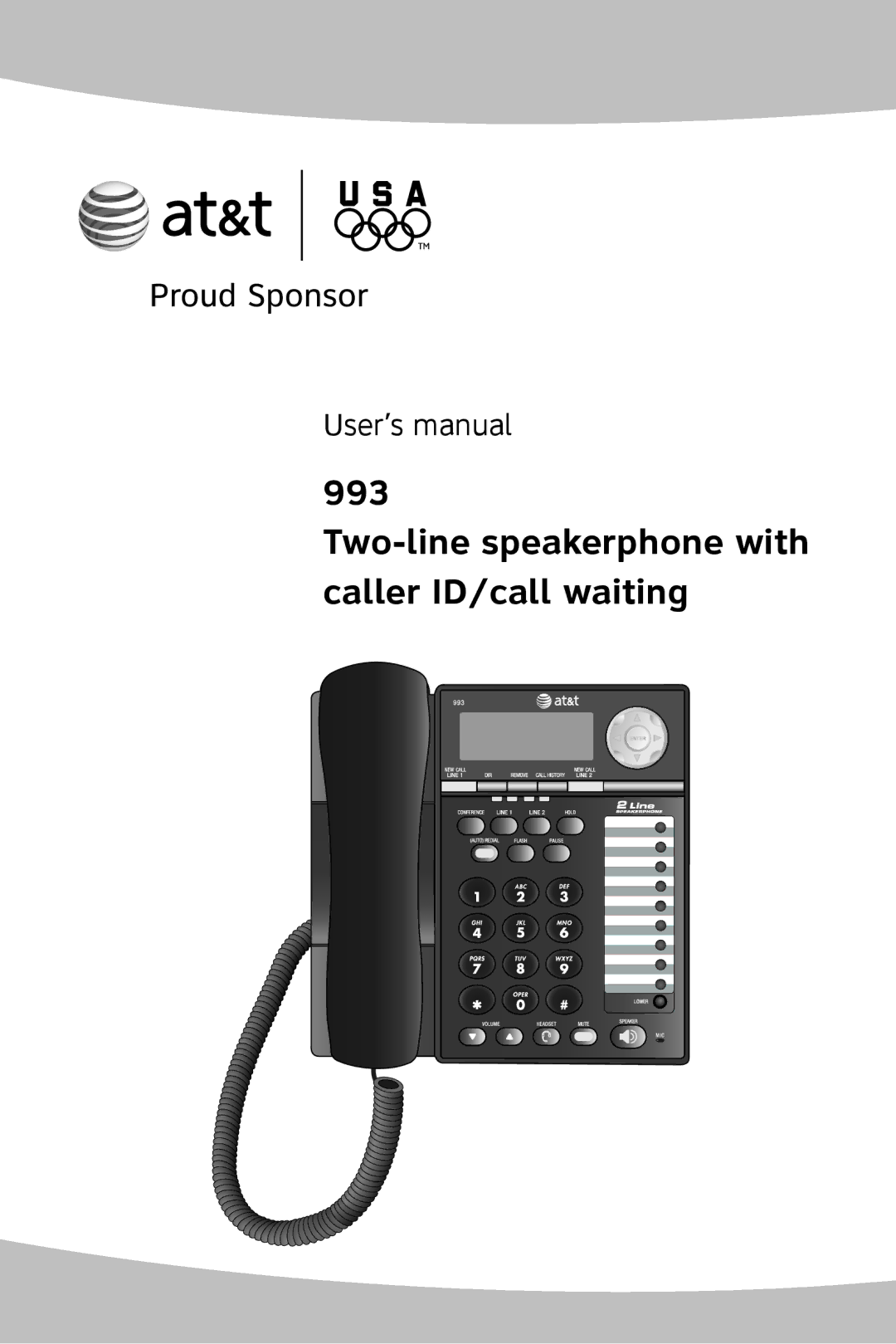 AT&T 993 2-Line user manual User’s manual 