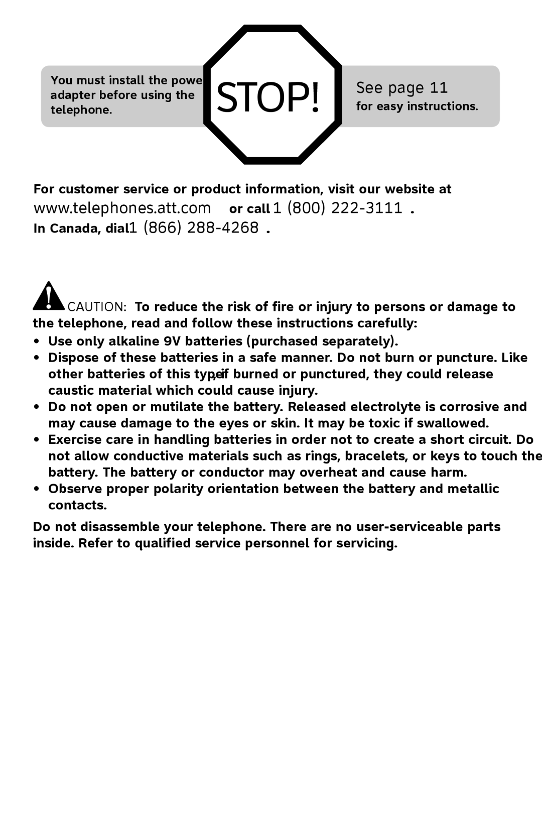 AT&T 993 2-Line user manual Stop 