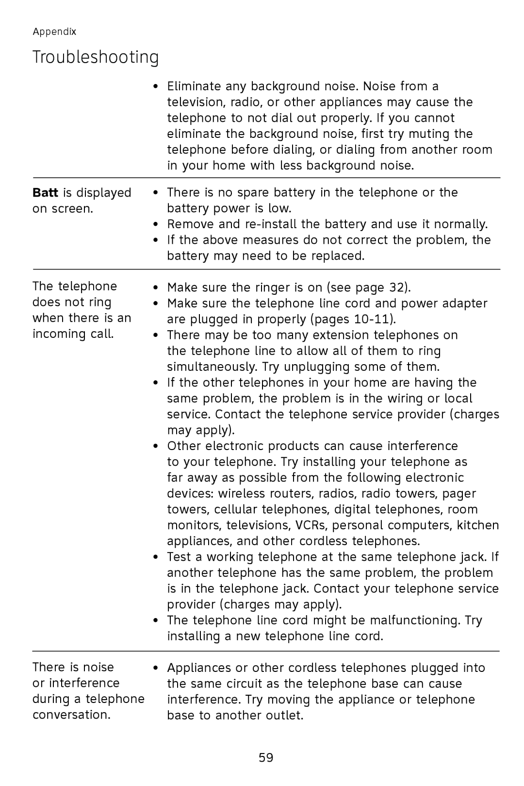 AT&T 993 2-Line user manual Eliminate any background noise. Noise from a 