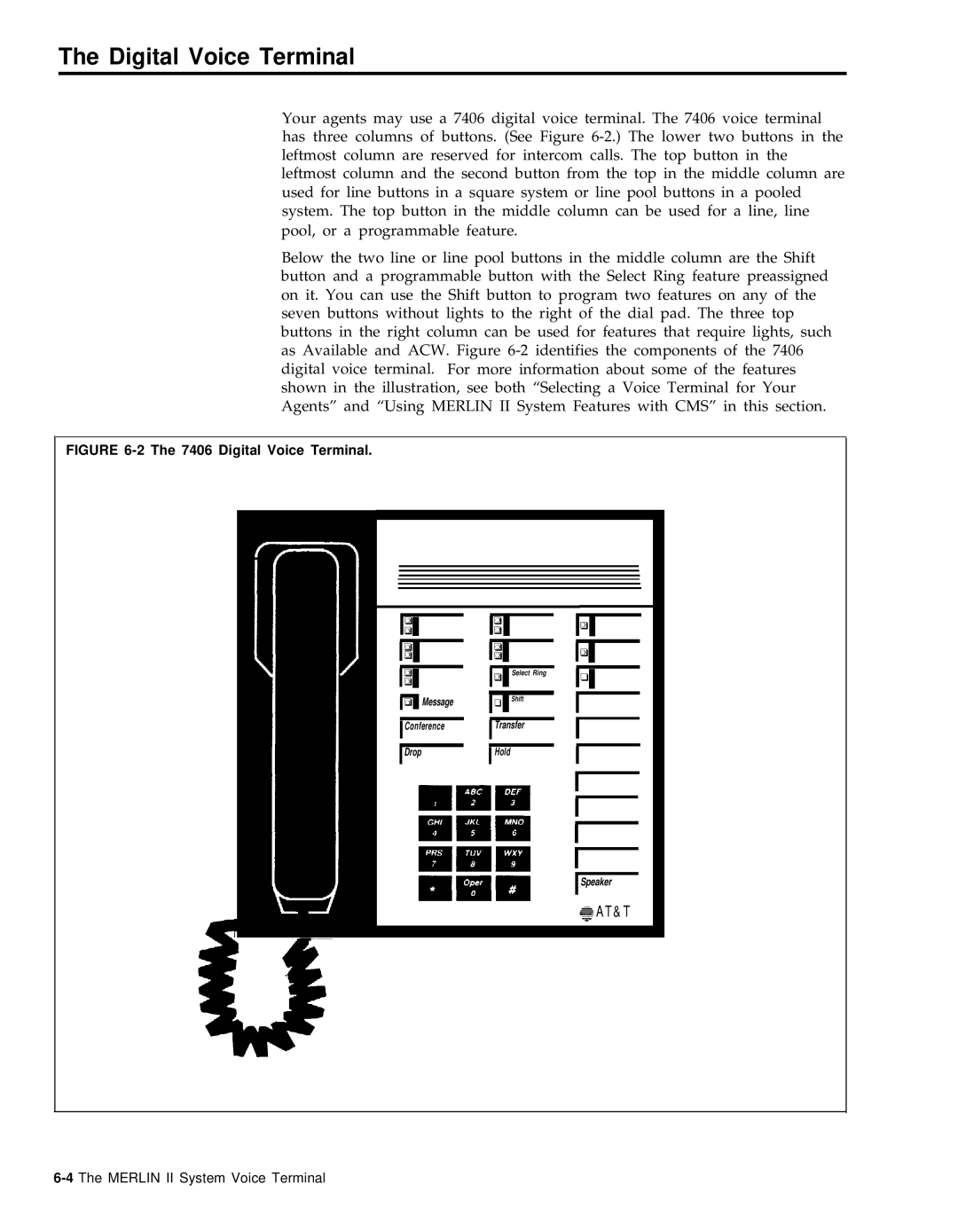 AT&T 999-501-149 system manual Digital Voice Terminal 