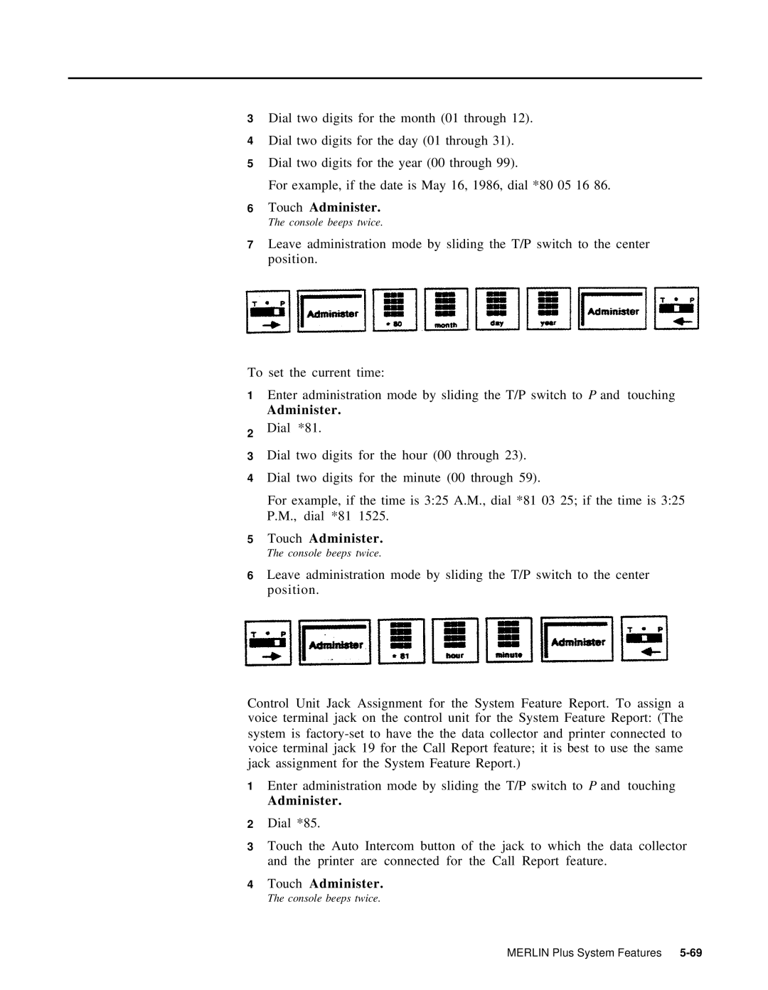 AT&T 999-507-144 system manual Touch Administer 