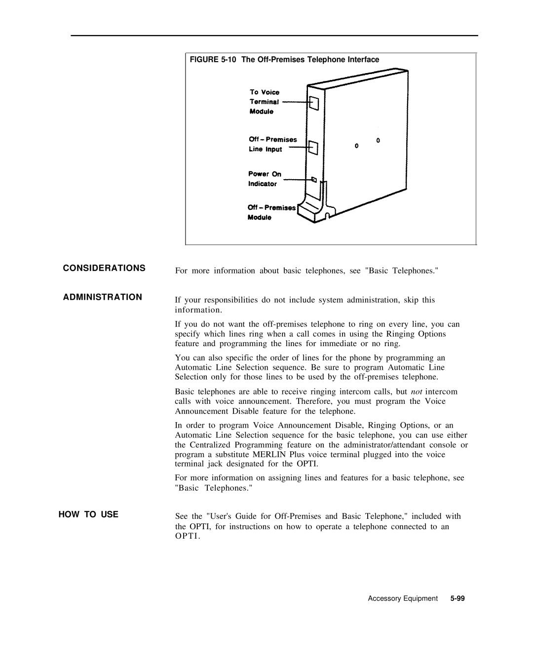 AT&T 999-507-144 system manual Considerations Administration HOW to USE 