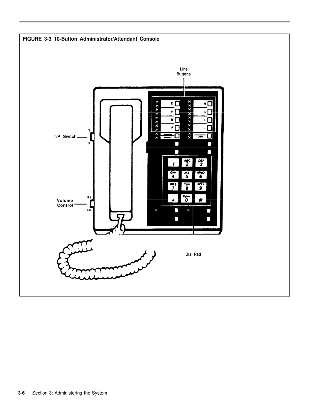 AT&T 999-507-144 system manual Button Administrator/Attendant Console 