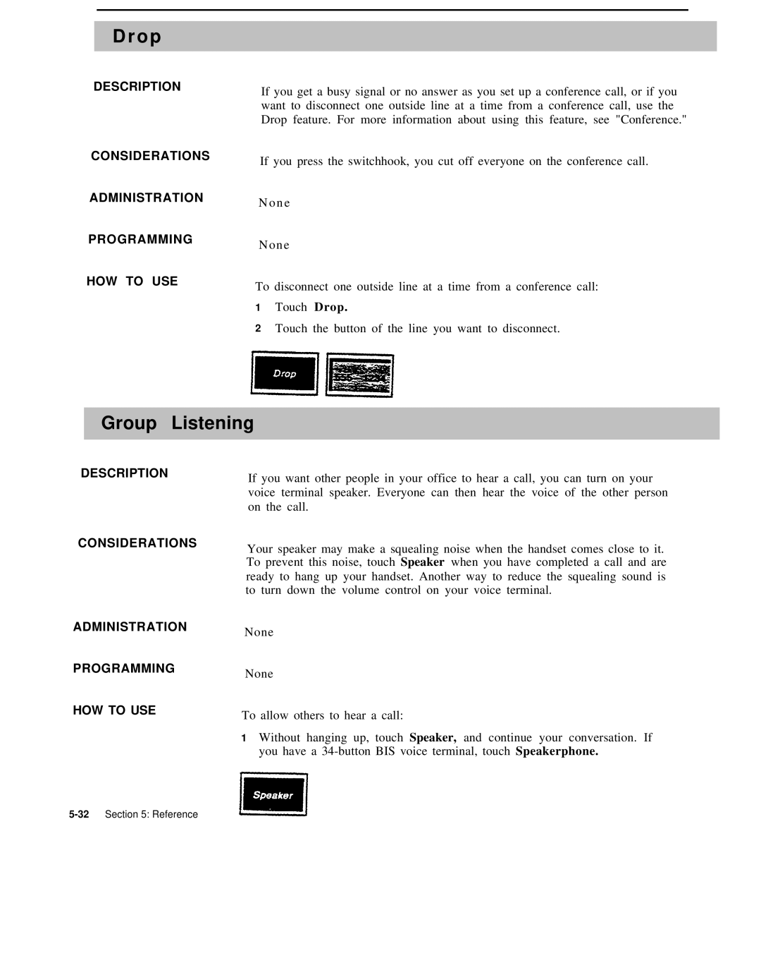 AT&T 999-507-144 system manual O p, Group Listening 