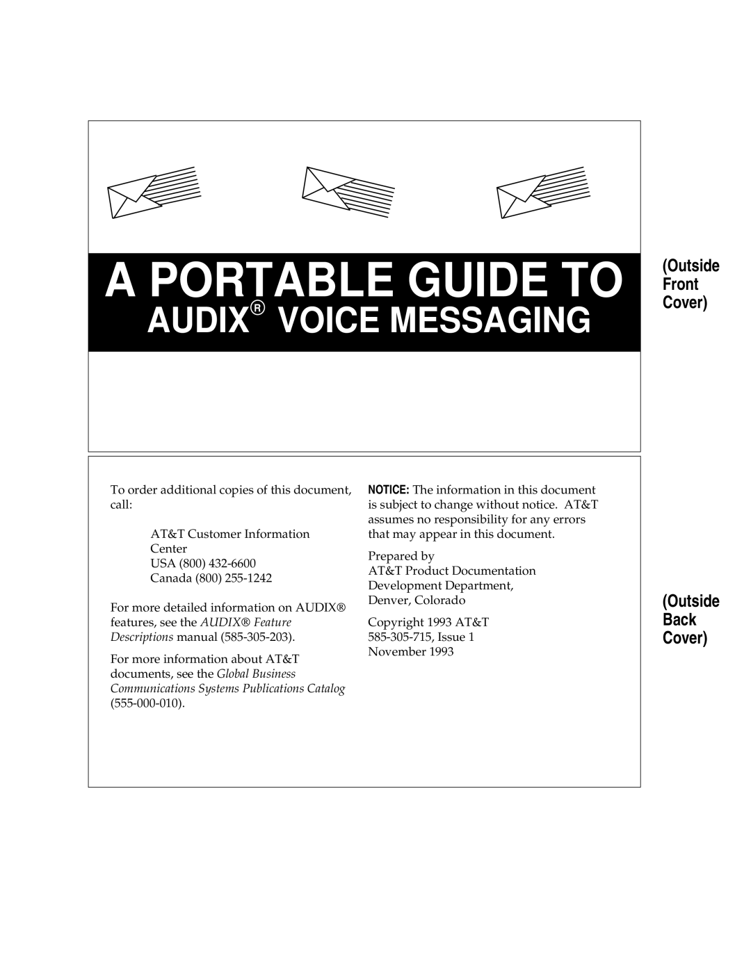 AT&T Answering Machine manual Portable Guide to 