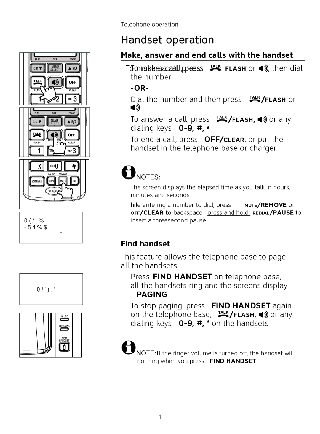 AT&T AT3111-2 user manual Muted 