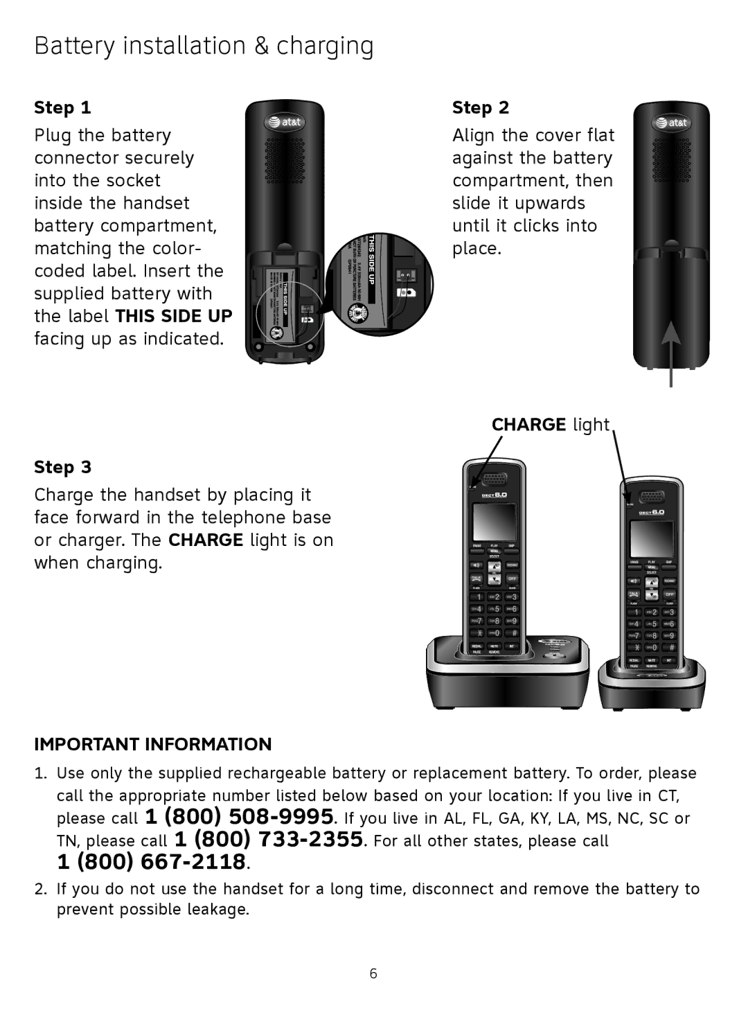 AT&T AT3211-2 quick start 800 