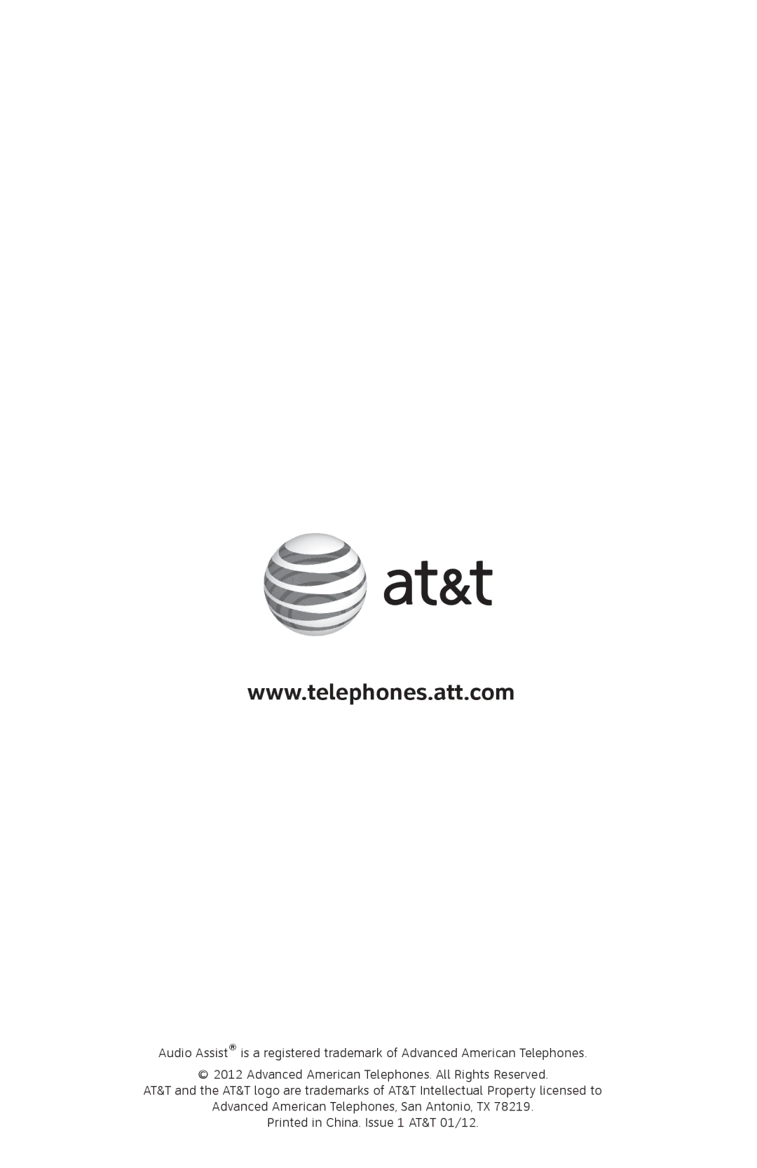 AT&T 210WH, ATCL2940, 210 BLK user manual 