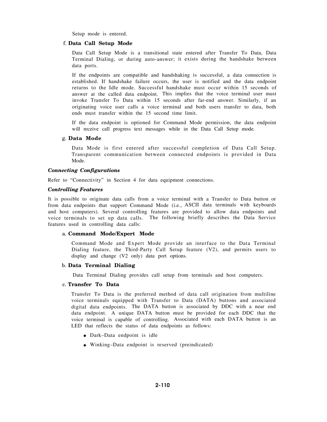 AT&T AT&T manual Connecting Configurations, Controlling Features 