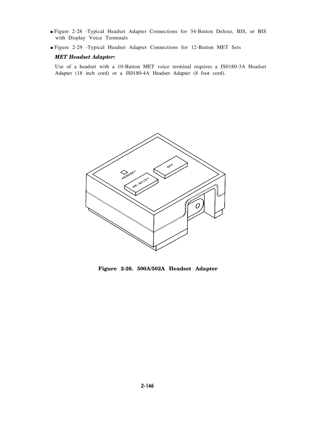 AT&T AT&T manual MET Headset Adapter, 146 