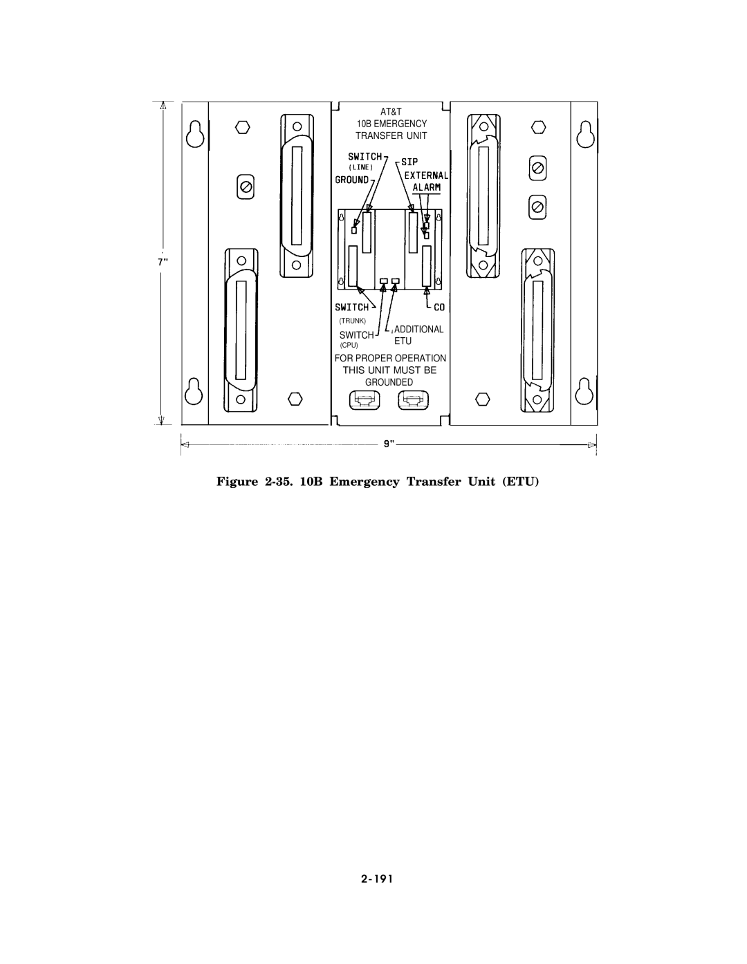 AT&T AT&T manual B Emergency Transfer Unit ETU 