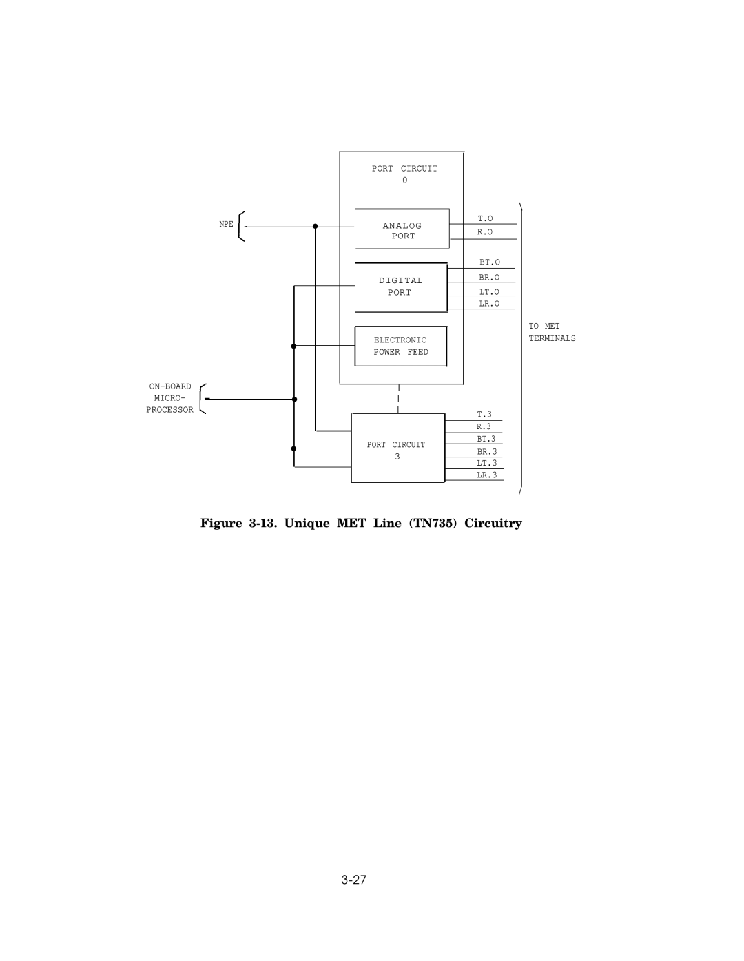 AT&T AT&T manual Unique MET Line TN735 Circuitry 