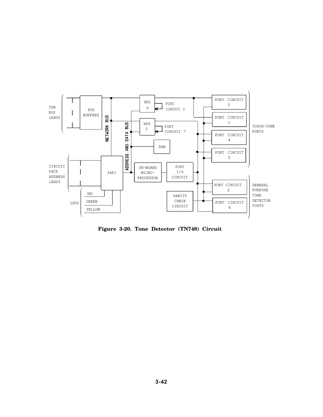 AT&T AT&T manual Tone Detector TN748 Circuit 