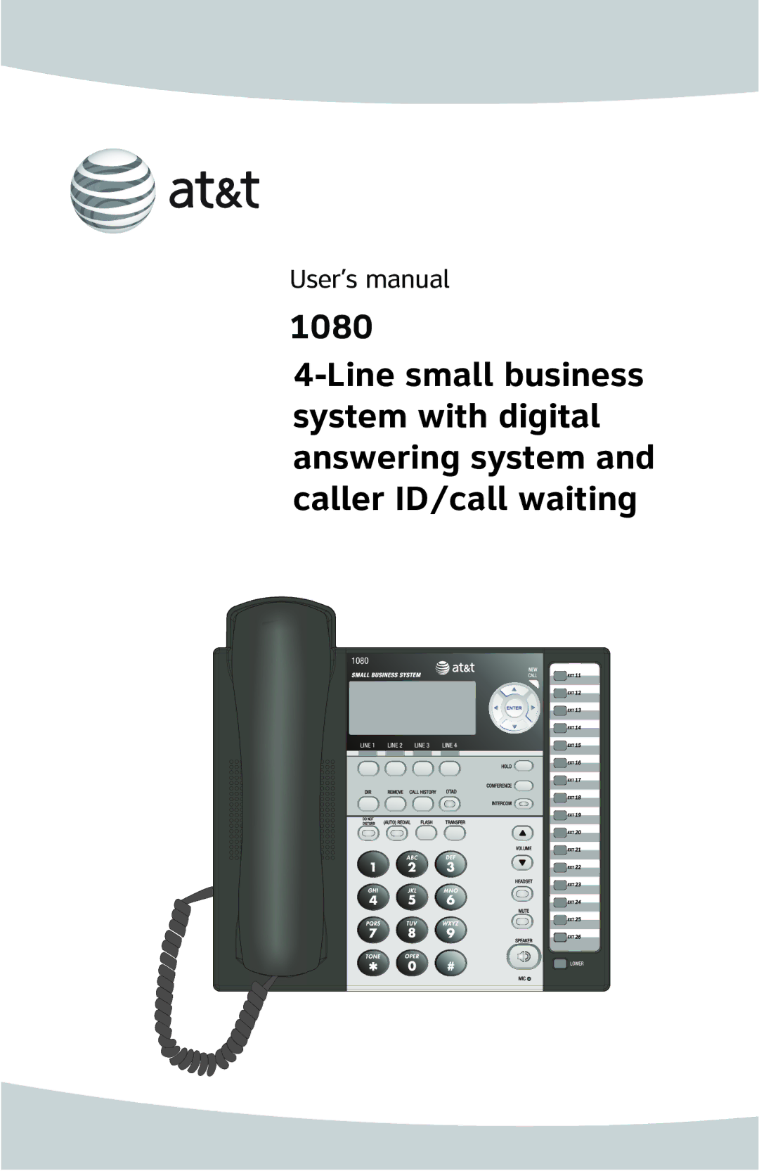 AT&T ATT1080 user manual User’s manual 