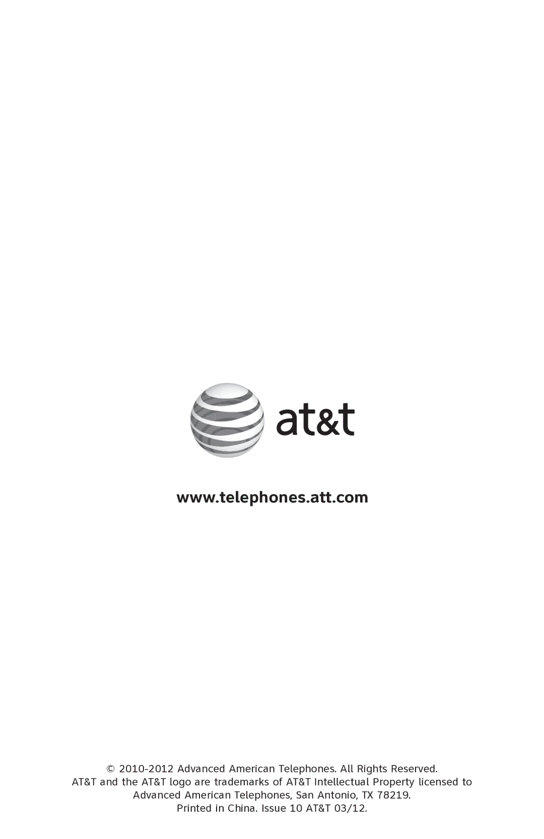 AT&T ATTCL82401, ATTCL82301, ATTCL82201 user manual 