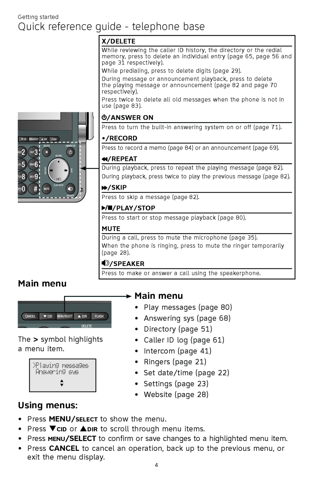 AT&T ATTCL83201 user manual Answer on 