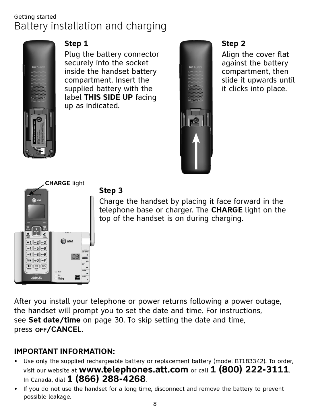 AT&T ATTTL92273 user manual Step, Label this Side UP facing, Up as indicated 