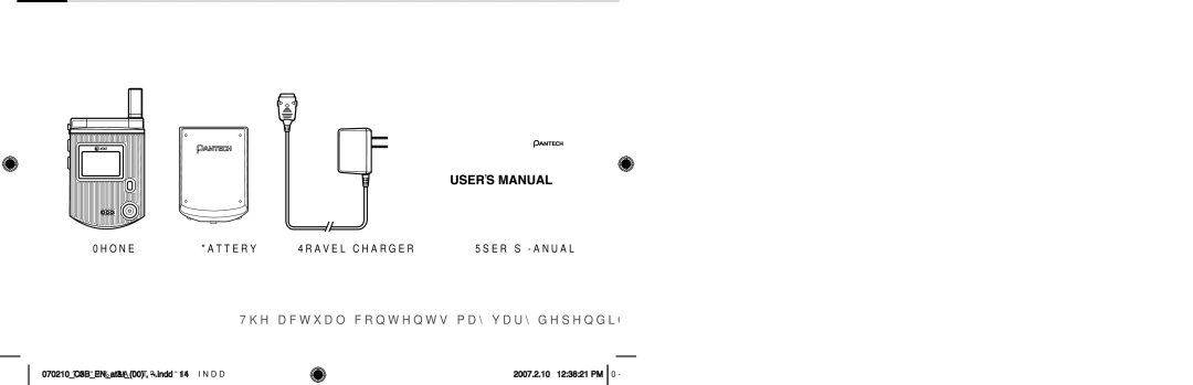 AT&T C3B manual Package Contents 