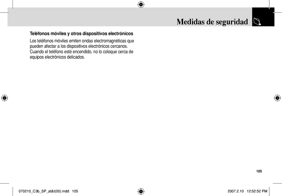 AT&T C3B manual Teléfonos móviles y otros dispositivos electrónicos 