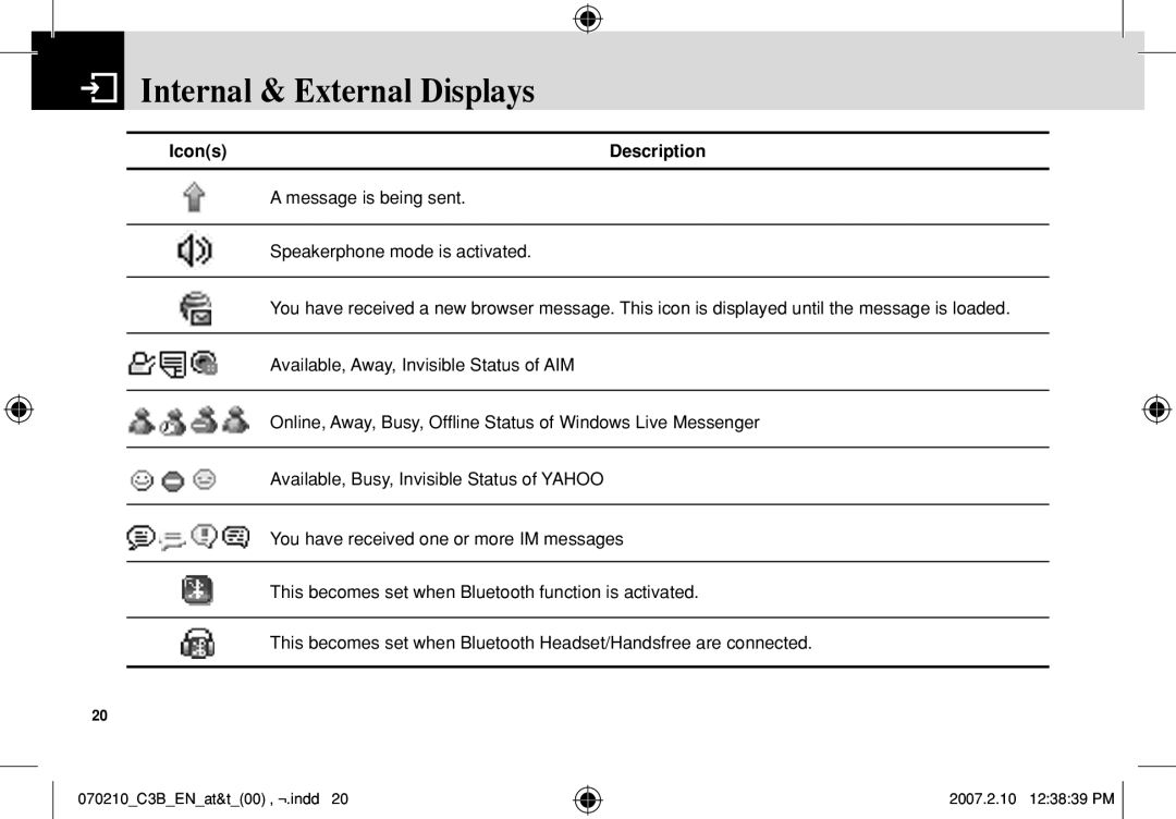 AT&T manual 070210C3BENat&t00‚¬.indd 2007.2.10 123839 PM 