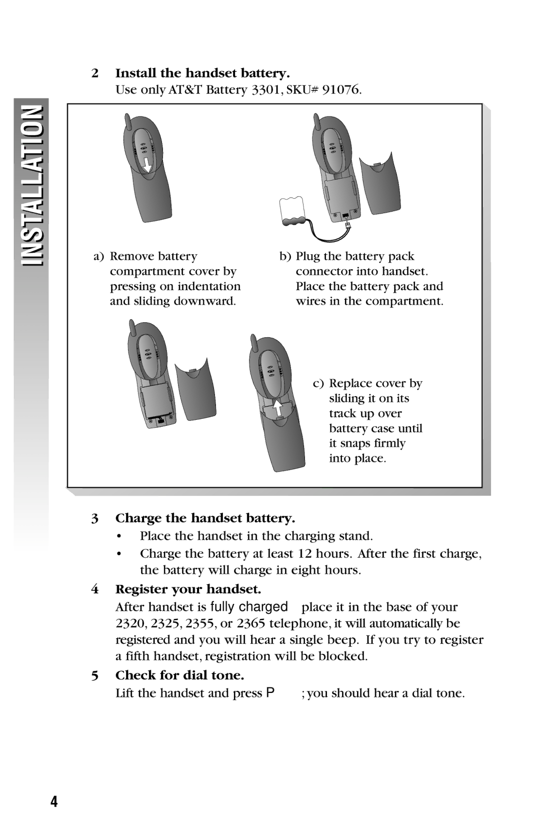 AT&T CDLS 2300 user manual Installation 