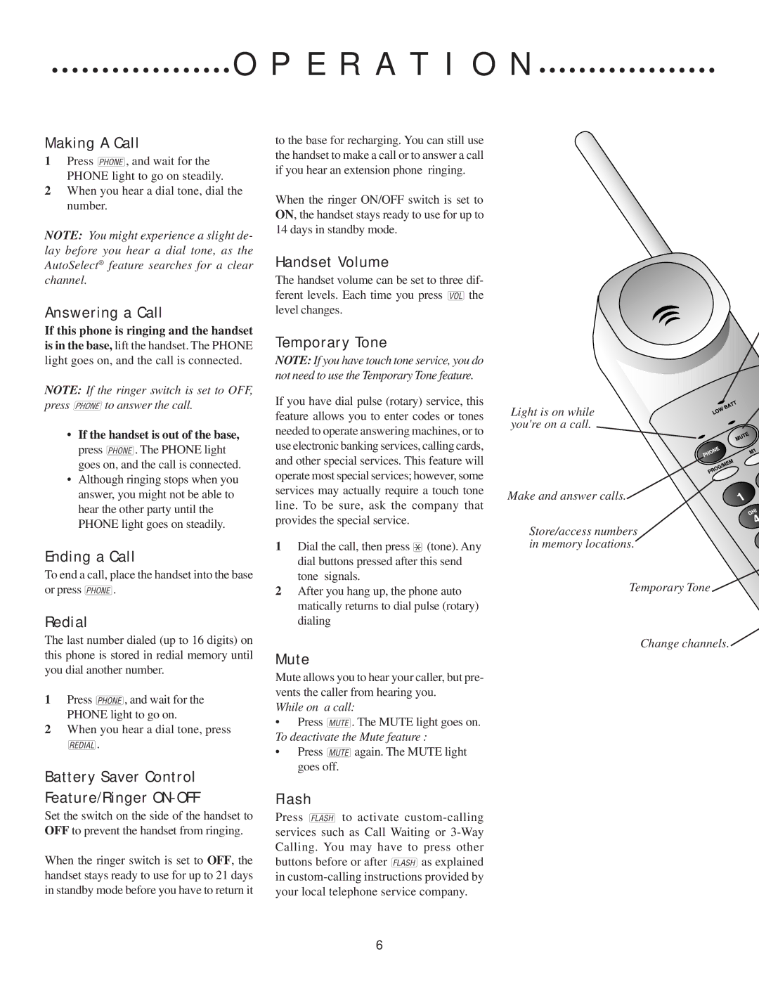 AT&T 847868304, CDLS 7610 user manual E R a T I O N 