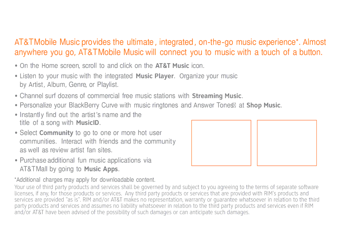 AT&T Cell Phone manual AT&T Mobile Music 