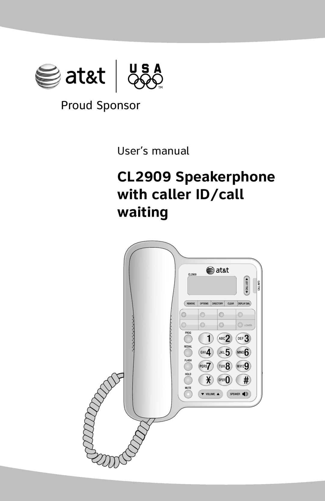 AT&T CL2909 user manual User’s manual 