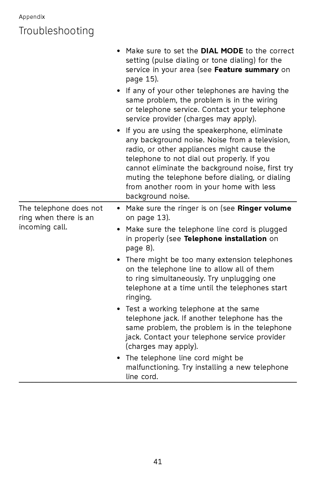 AT&T CL2939 user manual Properly see Telephone installation on 