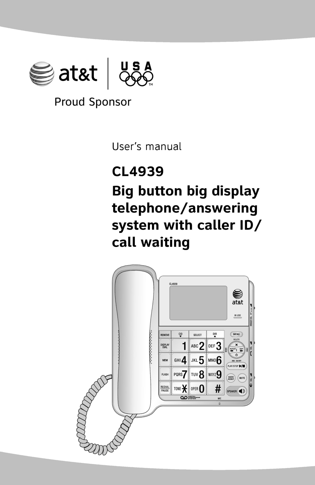 AT&T CL4939 user manual User’s manual 