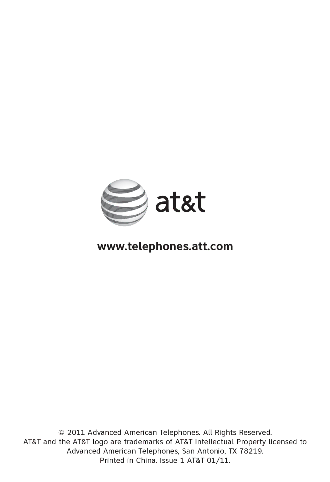 AT&T CL80111 user manual 