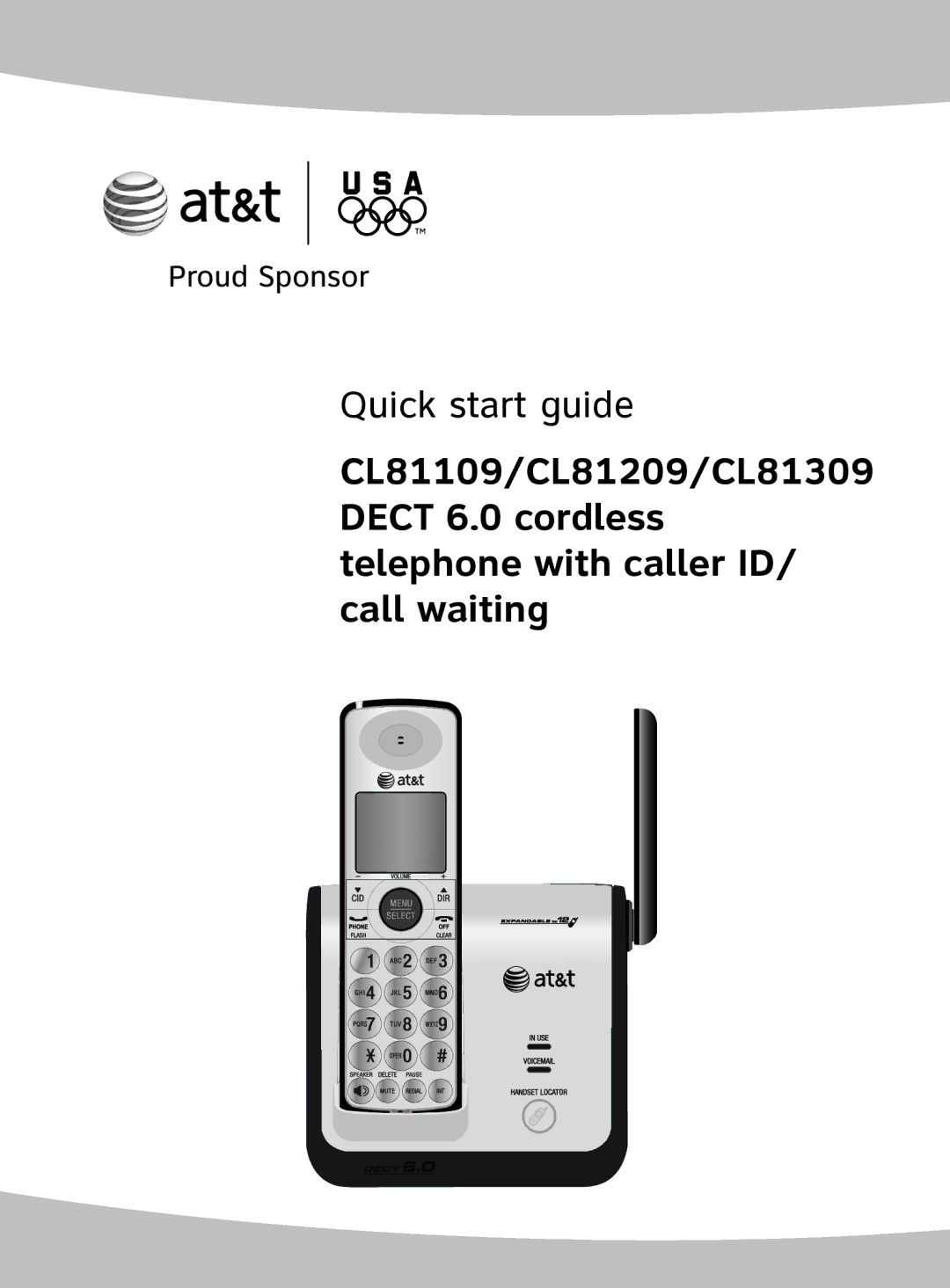 AT&T CL81309, CL81109 quick start Quick start guide 