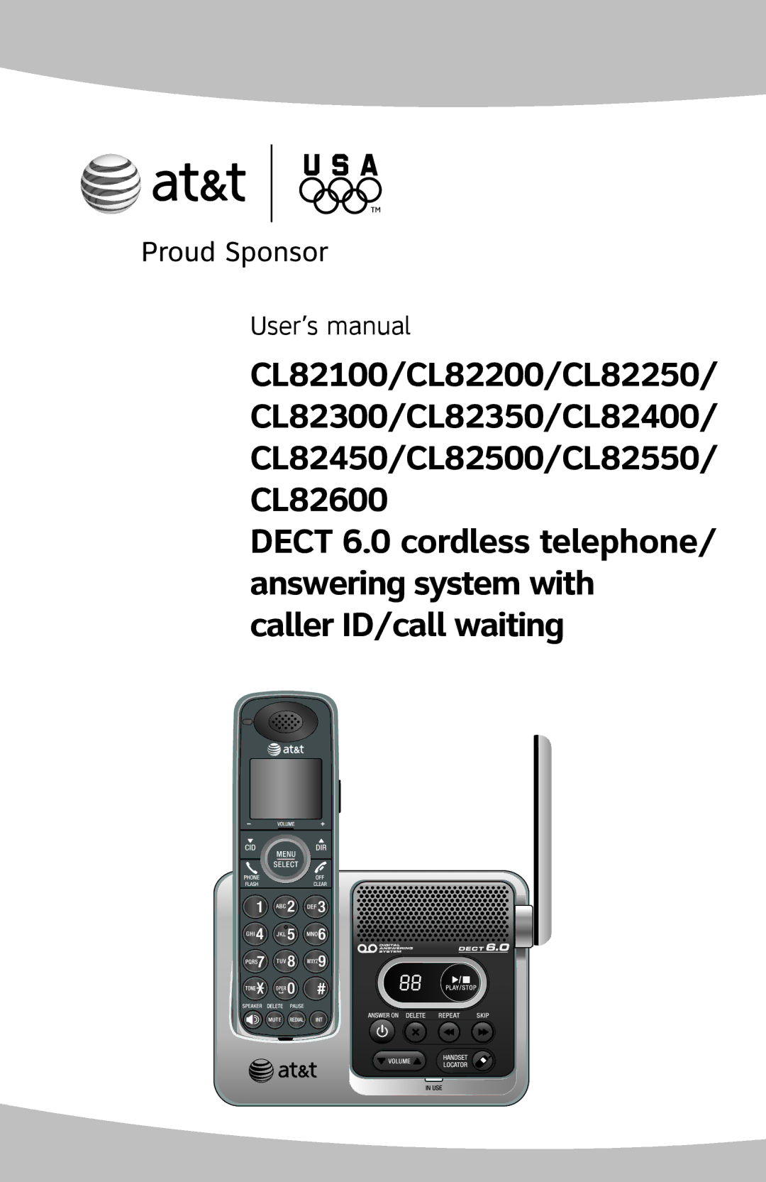 AT&T CL82450 user manual User’s manual 