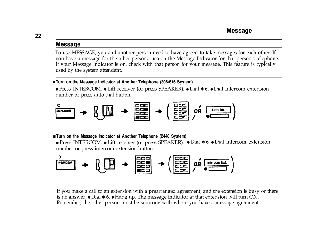 AT&T Communications System user manual Message 