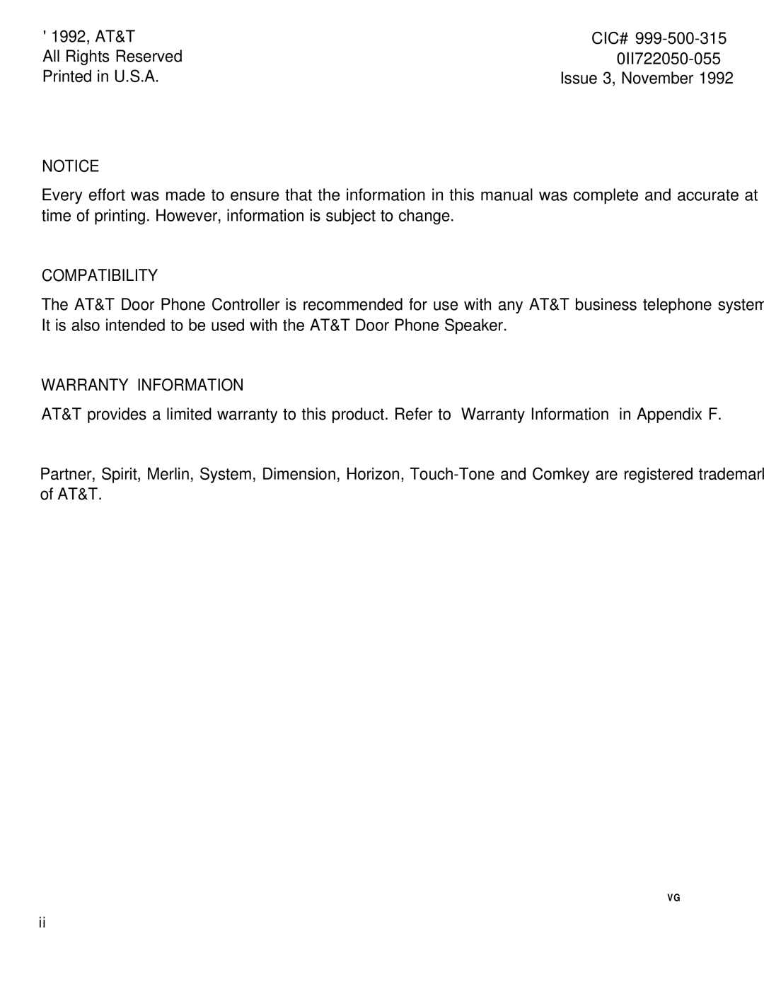 AT&T Door Phone Controller operation manual Compatibility 