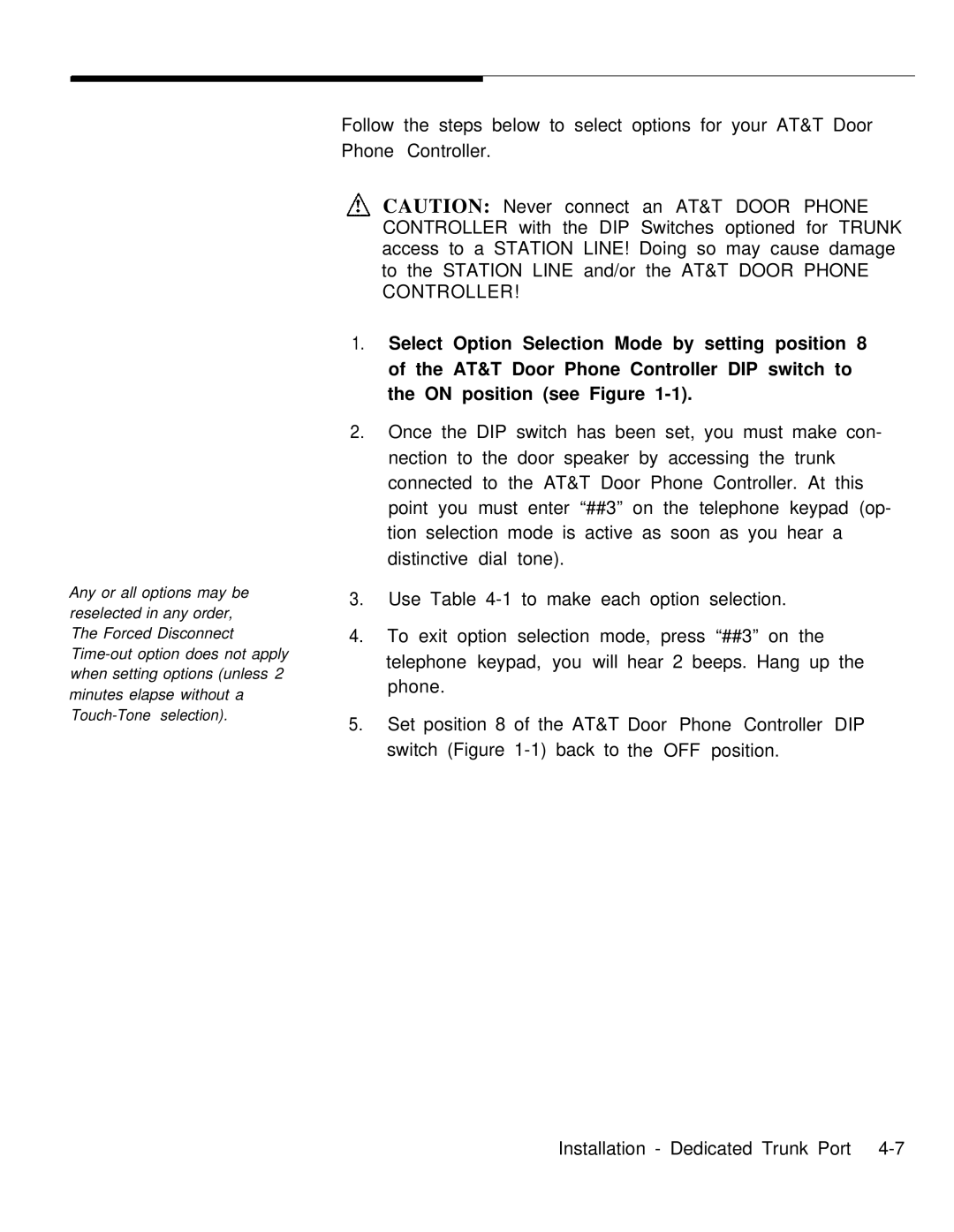 AT&T Door Phone Controller operation manual 