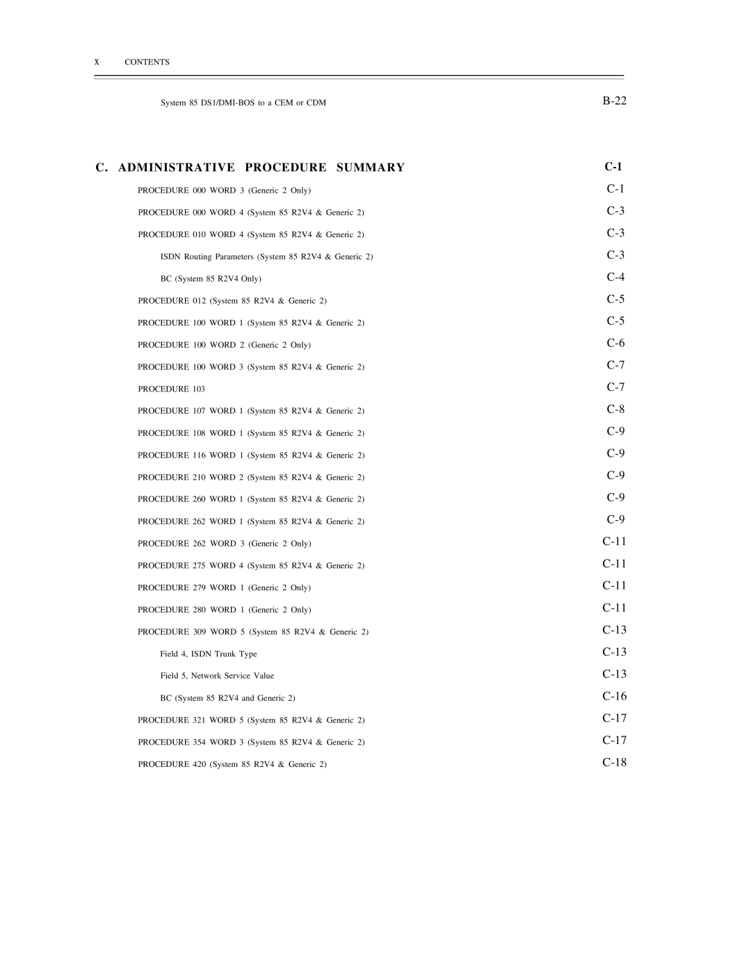 AT&T DS1/DMi/ISDN-PRI manual Administrative Procedure Summary 