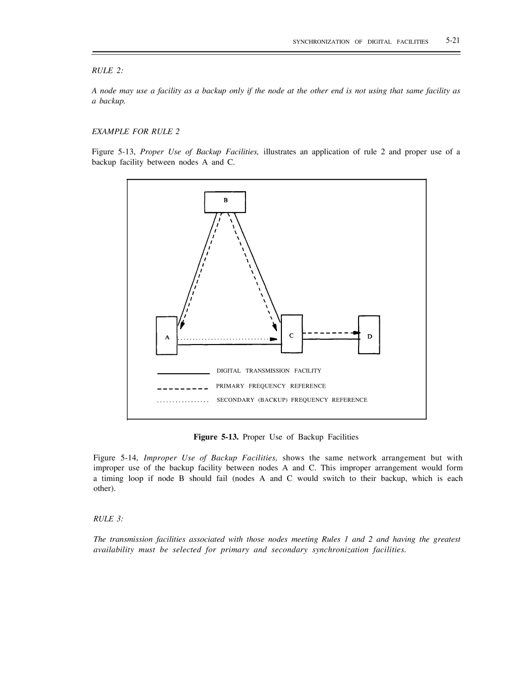 AT&T DS1/DMi/ISDN-PRI manual Proper Use of Backup Facilities 