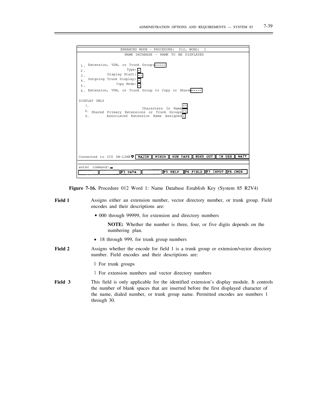 AT&T DS1/DMi/ISDN-PRI manual Through 99999, for extension and directory numbers 