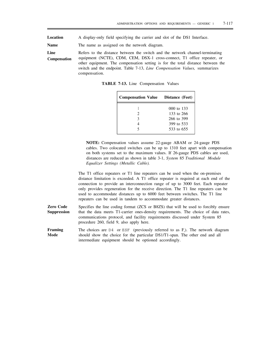 AT&T DS1/DMi/ISDN-PRI manual Location, Line 