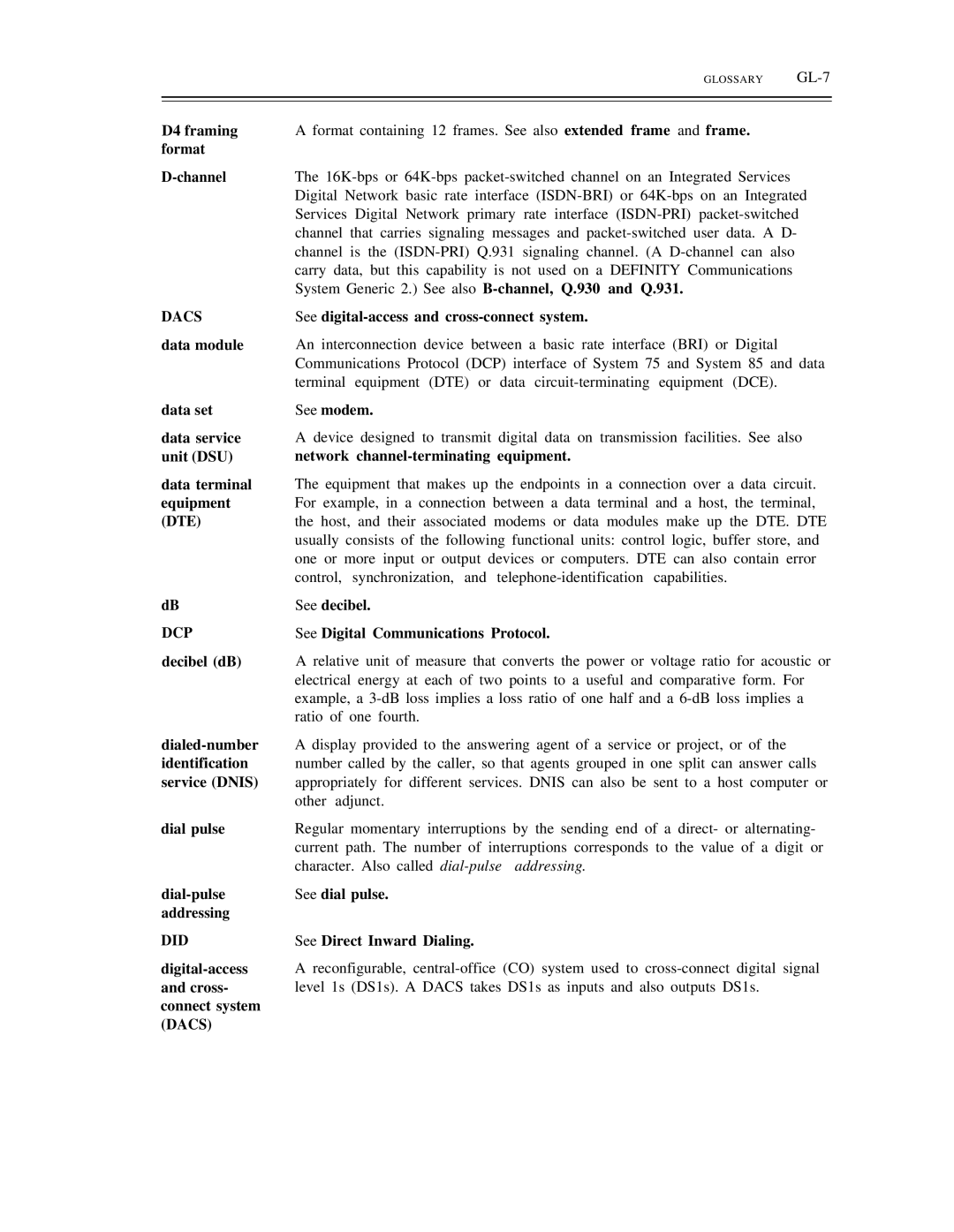 AT&T DS1/DMi/ISDN-PRI manual Dte 