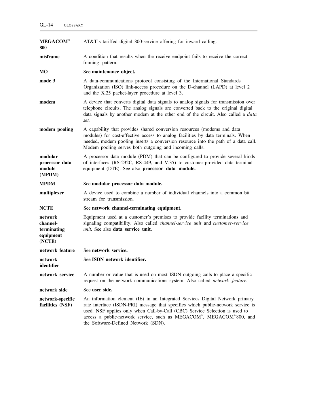 AT&T DS1/DMi/ISDN-PRI manual Mpdm, Ncte 