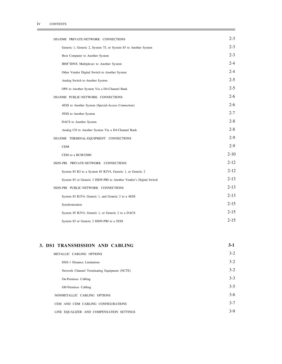 AT&T DS1/DMi/ISDN-PRI manual DS1 Transmission and Cabling 