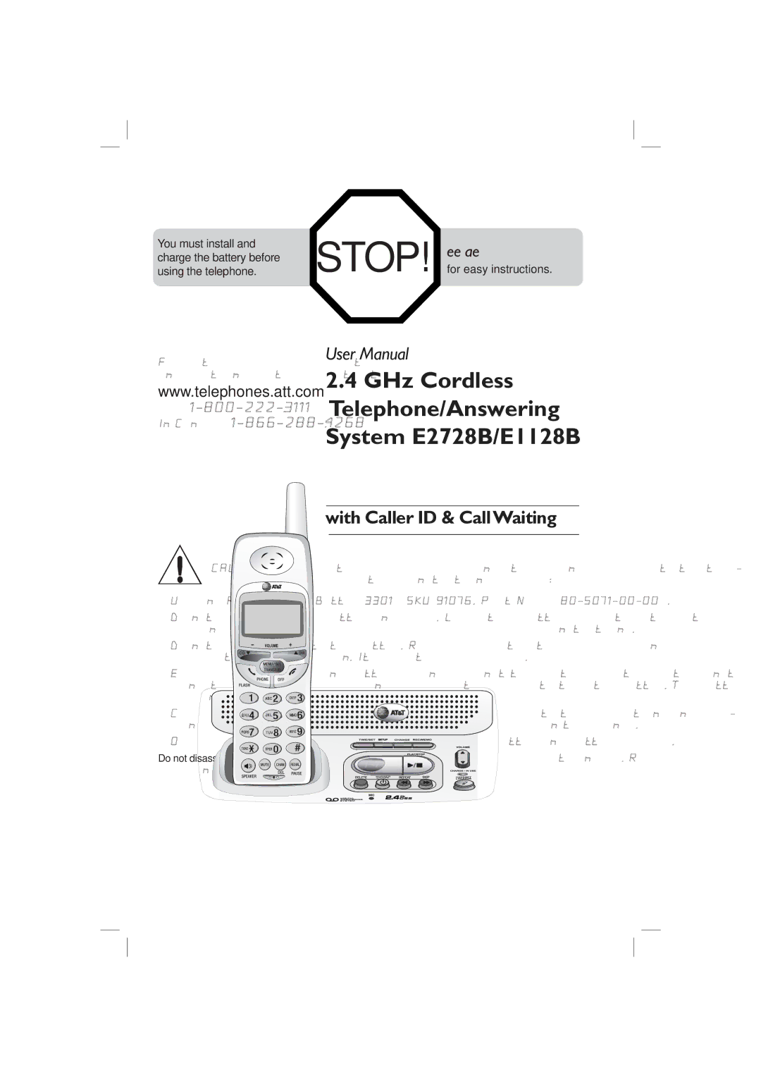 AT&T E1128B, E2728B user manual See 