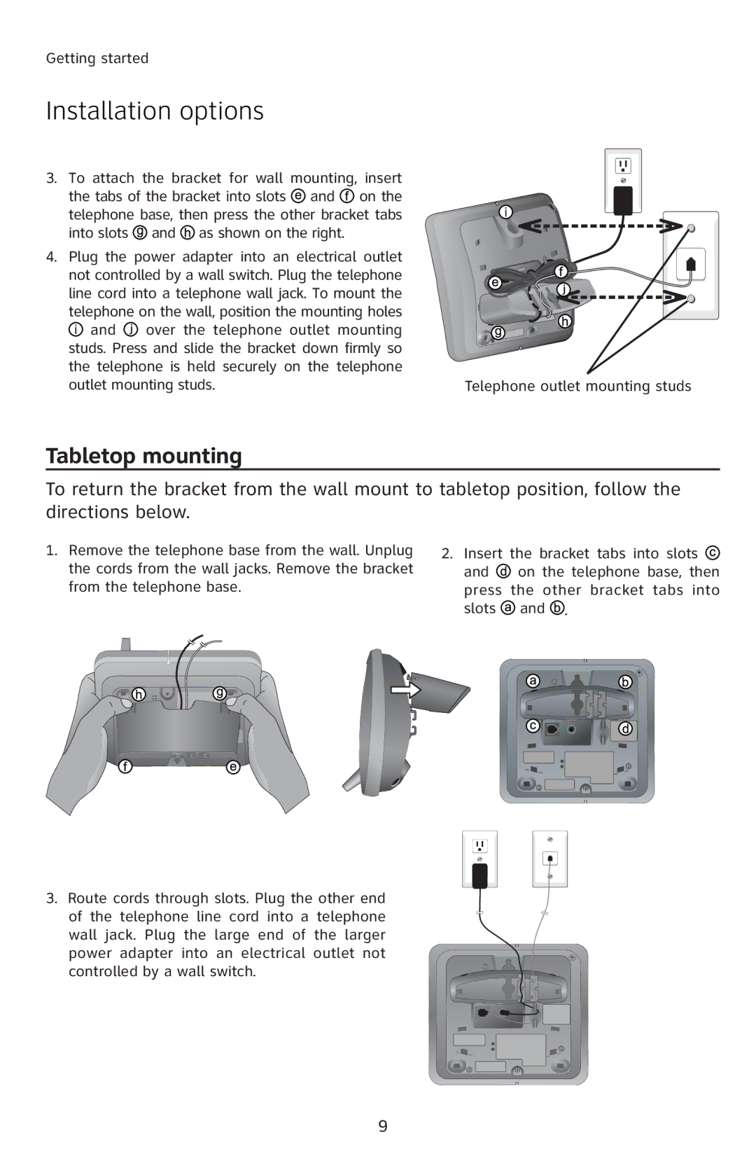 AT&T E1814B, E1813B, E1812B, E5812B, E5814B, E5813B Tabletop mounting, Ǐɠ“’ƒ‚‘’†“…†‘Š’‘ƓŠ“…’†ƒ’†ƒƒŒ‚ 